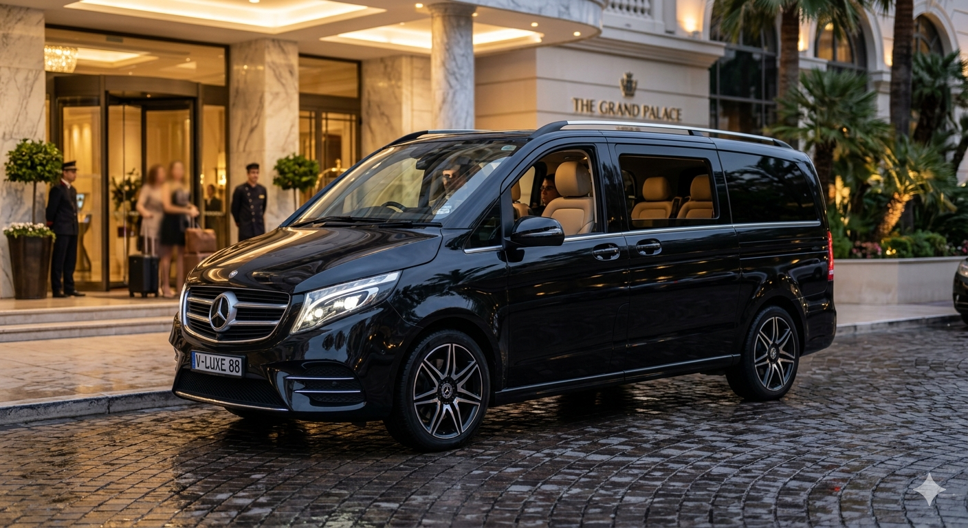 Mercedes V-Class Luxury Van Amsterdam Airport Taxi
